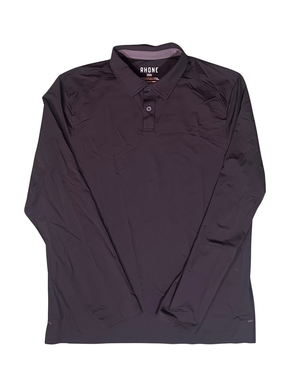 Rhone Black Long Sleeve Commuter Polo NWOT M